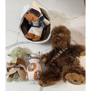Disney Star Wars Chewbacca Bb8 Dok-ondor yOda Plush Soft Toy Stuffed Animal Lot